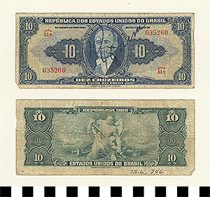 Thumbnail of Bank Note: Brazil, 10 Cruzeiros (1978.06.0246)