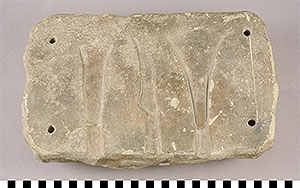 Thumbnail of Plaster Cast Reproduction of Bronze Celt Mold ()