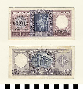 Thumbnail of Bank Note: Argentina, 1 Peso (1992.23.0030)