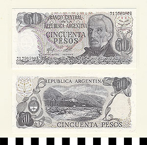 Thumbnail of Bank Note: Argentina, 50 Pesos (1992.23.0051)