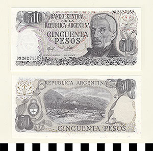 Thumbnail of Bank Note: Argentina, 50 Pesos (1992.23.0052)