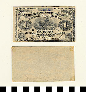 Thumbnail of Bank Note: Argentina, 1 Peso (1992.23.0070)