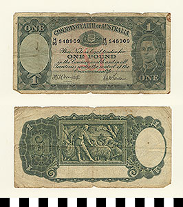 Thumbnail of Bank Note: Australia, 1 Pound (1992.23.0075)
