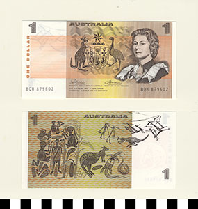 Thumbnail of Bank Note: Australia, 1 Dollar (1992.23.0077)
