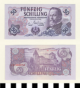 Thumbnail of Bank Note: Austria, 50 Schillings (1992.23.0093)