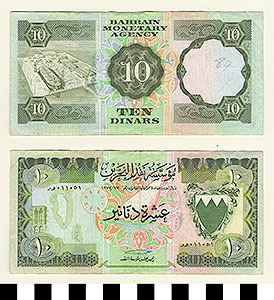 Thumbnail of Bank Note: Bahrain, 10 Dinars (1992.23.0101)