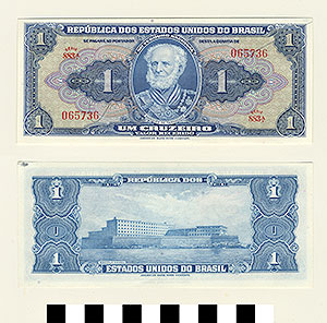 Thumbnail of Bank Note: Brazil, 1 Cruzeiro (1992.23.0141)