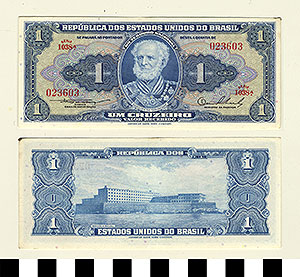 Thumbnail of Bank Note: Brazil, 1 Cruzeiro (1992.23.0148)