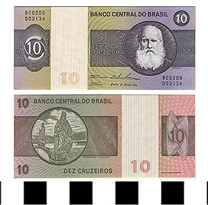 Thumbnail of Bank Note: Brazil, 10 Cruzeiros (1992.23.0164A)