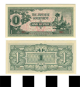 Thumbnail of Bank Note: Japanese Government Burma Occupation, 1 Shilling (1992.23.0174)