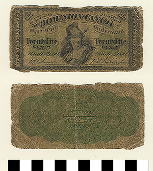 Thumbnail of Bank Note: Canada, 25 Cents (1992.23.0201)