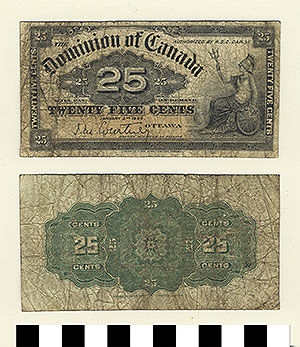 Thumbnail of Bank Note: Canada, 25 Cents (1992.23.0202)