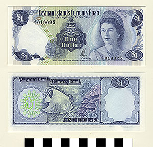 Thumbnail of Bank Note: Cayman Islands, 1 Dollar (1992.23.0205)