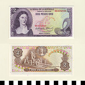 Thumbnail of Bank Note: Colombia, 2 Centavos ()