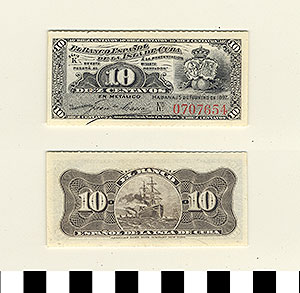 Thumbnail of Bank Note: Cuba, 10 Centavos (1992.23.0346)