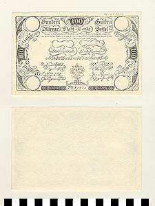 Thumbnail of Reproduction of 1806 Austrian Bank Note: 100 Gulden  (1992.23.0377C)