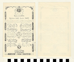 Thumbnail of Reproduction of 1806 Austrian Bank Note: 10 Gulden  (1992.23.0377D)
