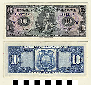 Thumbnail of Bank Note: Ecuador, 10 Sucres ()