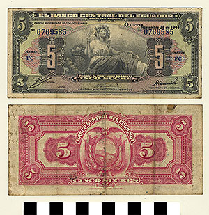 Thumbnail of Bank Note: Ecuador, 100 Sucres ()