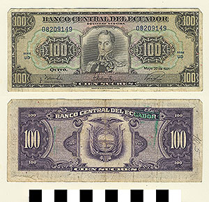 Thumbnail of Bank Note: Ecuador, 5 Sucres (1992.23.0414)