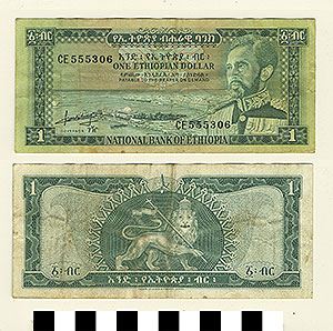 Thumbnail of Bank Note: Ethiopia, 1 Dollar (1992.23.0446)