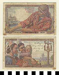Thumbnail of Bank Note: France, 20 Francs (1992.23.0478)