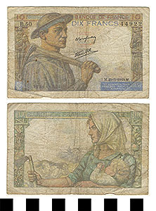 Thumbnail of Bank Note: France, 10 Francs (1992.23.0505)
