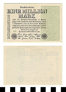 Thumbnail of Bank Note: Germany, 1,000,000 Mark (1992.23.0559)