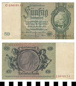 Thumbnail of Bank Note: Germany, 50 Mark (1992.23.0568)