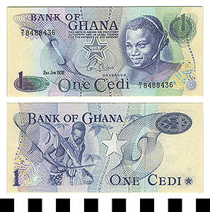 Thumbnail of Bank Note: Ghana, 1 Cedi (1992.23.0606)