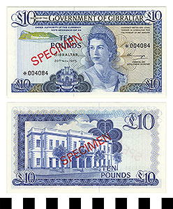 Thumbnail of Gibraltar Bank Note: 10 Pounds (1992.23.0616C)
