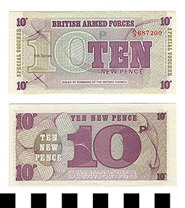 Thumbnail of Bank Note: England, 10 New Pence (1992.23.0638)