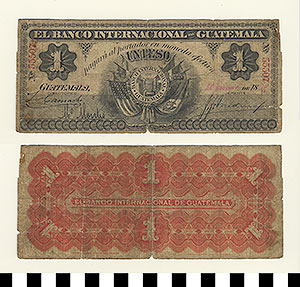 Thumbnail of Bank Note: Republic of Guatemala, 1 Peso (1992.23.0680)