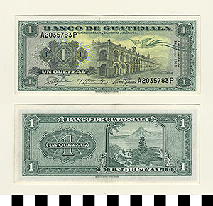 Thumbnail of Bank Note: Republic of Guatemala, 1 Quetzal (1992.23.0681)