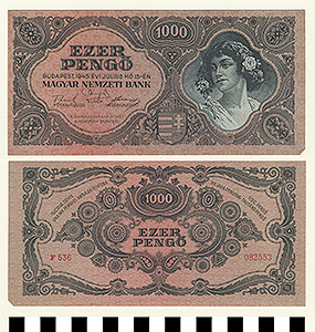 Thumbnail of Bank Note: Hungary, 1000 Pengo (1992.23.0742)