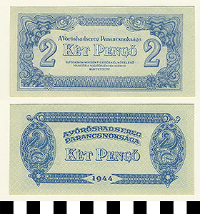 Thumbnail of Bank Note: Hungary, 2 Pengo (1992.23.0752)