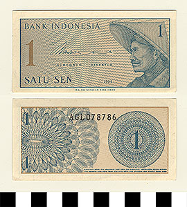 Thumbnail of Bank Note: Republic of Indonesia, 1 Sen (1992.23.0793)