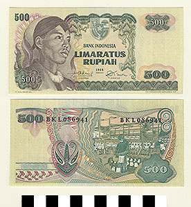 Thumbnail of Bank Note: Republic of Indonesia, 500 Rupiah (1992.23.0799)