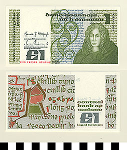 Thumbnail of Ireland Bank Note: 1 Pound (1992.23.0823)