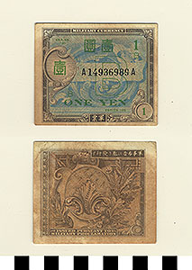 Thumbnail of Bank Note: Japan Allied Military Currency, 1 Yen (1992.23.0903)
