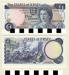 Thumbnail of Bank Note: Jersey Island, 1 Pound (1992.23.0922)
