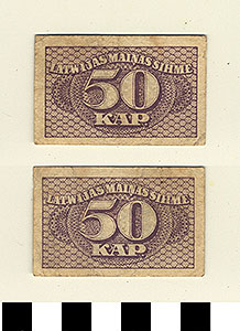 Thumbnail of Bank Note: Latvia, 50 Kap. (1992.23.0970)