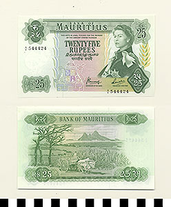Thumbnail of Bank Note: Republic of Mauritius, 25 Rupees (1992.23.1030)