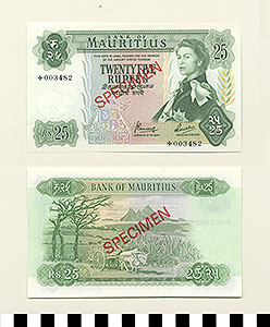 Thumbnail of Bank Note: Republic of Mauritius, 25 Rupees (1992.23.1033C)
