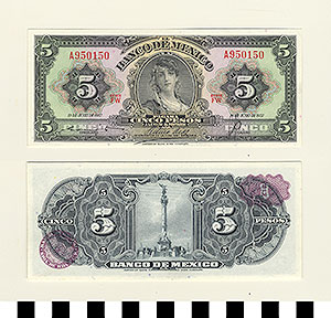 Thumbnail of Bank Note: Mexico, 5 Pesos (1992.23.1054)