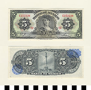 Thumbnail of Bank Note: Mexico, 5 Pesos (1992.23.1059H)