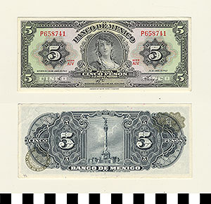 Thumbnail of Bank Note: Mexico, 5 Pesos (1992.23.1060H)