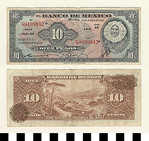 Thumbnail of Bank Note: Mexico, 10 Pesos (1992.23.1064A)