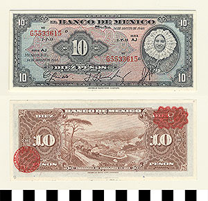 Thumbnail of Bank Note: Mexico, 10 Pesos (1992.23.1064B)