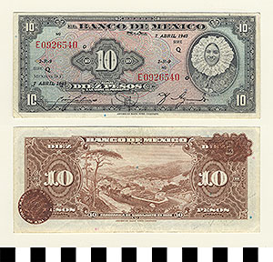 Thumbnail of Bank Note: Mexico, 10 Pesos (1992.23.1067)